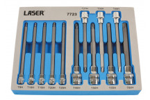 LASER Tamperproof Torx Set 135mm Long 12pcs