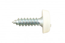 CONNECT Number Plate Screw White No 10 x 3/4 Pk 100