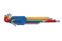 LASER Colour Coded Star Key Set - Ball End 9pc