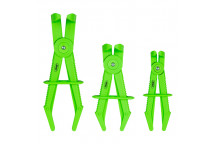 Set Of 3 Flexible Hose Clamps With Angled Jaws