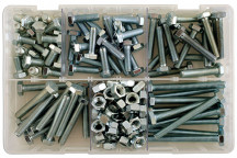 CONNECT Assorted M8 Setscrews & Nuts Box Qty 154