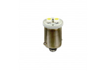 12V 4W BA9S Side & Tail Bulbs WHITE HYPER-LED 2smd (233) (2)