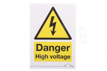 LASER Danger High Voltage Sign