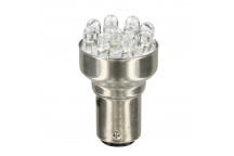 12V 21/5W Stop & Tail Bulbs RED LED Bulbs SINGLE (1) bay15d