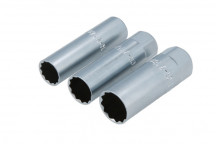 LASER Thin Wall Spark Plug Socket Set 3pc