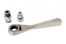 LASER Ratchet with Bit & Socket Adaptor 1/4D"
