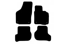 Carpet Mat Set SKODA OCTAVIA 2008-2013 Round Clips