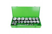 21 Pieces Metal Case With 1 12-Point Autoclave - Zinc Finis"