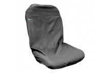 TRACTOR SEAT COVER HIGH BACK - BLACK