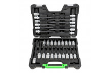 32 Pieces Ribe Bit Socket Set