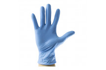 Disposable Blue Nitrile Gloves L Size 35Mil