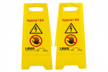 LASER EV/Hybrid Floor Warning Signs 2pc
