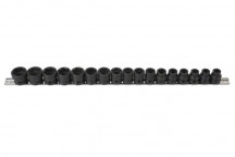 LASER Impact Socket Set - Low profile 1/2D 17pc"