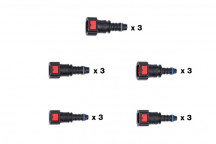 CONNECT ASSORTED STRAIGHT ADBLUE QUICK CONNECTORS 15PC