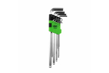 9 Pcs Hex & ball Set Extra Long.2;2.5;3;4;5;5.5;6;8;10mm