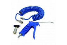 air duster gun kit with couplings blue coil suzie