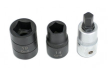 LASER Pentagon Socket & Bit Set 3pc