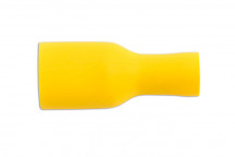 CONNECT Yellow Female Fully Ins. Push-On 9.5mm Pk 100