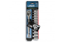 LASER Alldrive Socket Set - 3/8D"