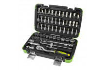 59 Piece Tool Case With 3/8 12 Point Sockets"