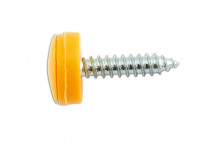 CONNECT Number Plate Security Screw-Yellow Pack 100