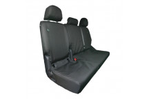 REAR THREE SEAT COVER SET - BLACK FOR VOLKSWAGEN CADDY (2010
