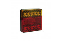 LAMP - 12V LED Rear Combination Lamp SQUARE - Stop/Tail/Indi