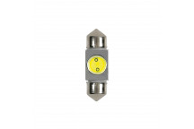 12V 5W 31MM Festoon Bulbs WHITE HYPER-LED 1smd built in resi