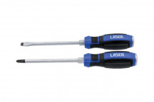 LASER Pound Thru Screwdriver Set 2pc