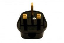 CONNECT High Impact Black Plug Tops 13-Amp Pack 10