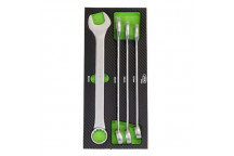 4PCS COMBINATION WRENCH SET IN CARBON FIBER FINISH EVA TRAY
