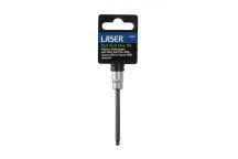 LASER Ball End Hex Bit 4mm 1/4D"
