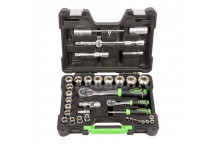 36 Pieces Inch Tool Case - Zinc Finish