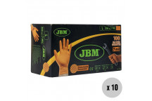 (SINGLE) Large Orange Diamond Grip Nitrile Gloves 7ml (