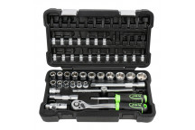 59 Pieces Tool Case With 3/8 Hex Sockets - Zinc Finish"