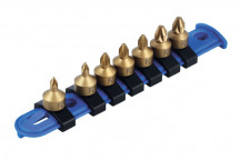 LASER Low Profile Pozi Drive Socket Bit Set 1/4D 7pc"