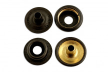 CONNECT Durable Dot Set 15mm Black Pack 4 x 10 Sets