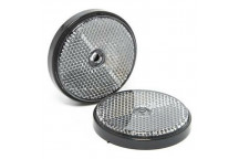 Round CLEAR Reflectors 60mm Blister Pack (2)