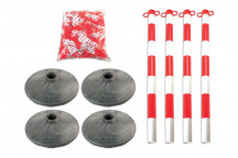 LASER Set of 4 Posts & Bases with Chain