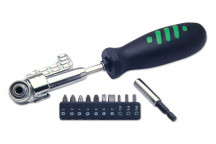 LASER Screwdriver 3 Way Angled Head 10 Bits