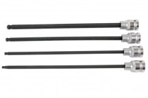 LASER Ball End Hex Bit Set  1/2D 4pc"