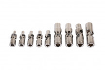 LASER Star Socket Set - Universal Joint 9 pc
