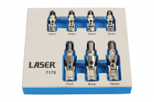 LASER Hex Bit Set - Universal Joint 7pc