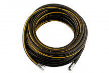 CONNECT Rubber Air Hose 6.3(1/4) 1/4BSP Nipples 15m