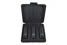 3 Piece 1/2 Hexagonal Long Impact Socket Set"