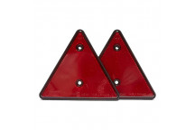 Red Triangle Reflectors (2)