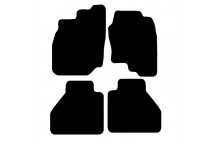 Rubber Mat Set Nissan Navara double cab 2005>2010
