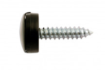 CONNECT Number Plate Security Screw-Black Pk 100