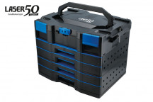 LASER Premium Stackable 4 Drawer Storage System with Top Box