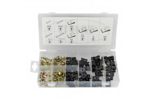 U-CLIP AND SCREW ASSORTMENT 170PCS